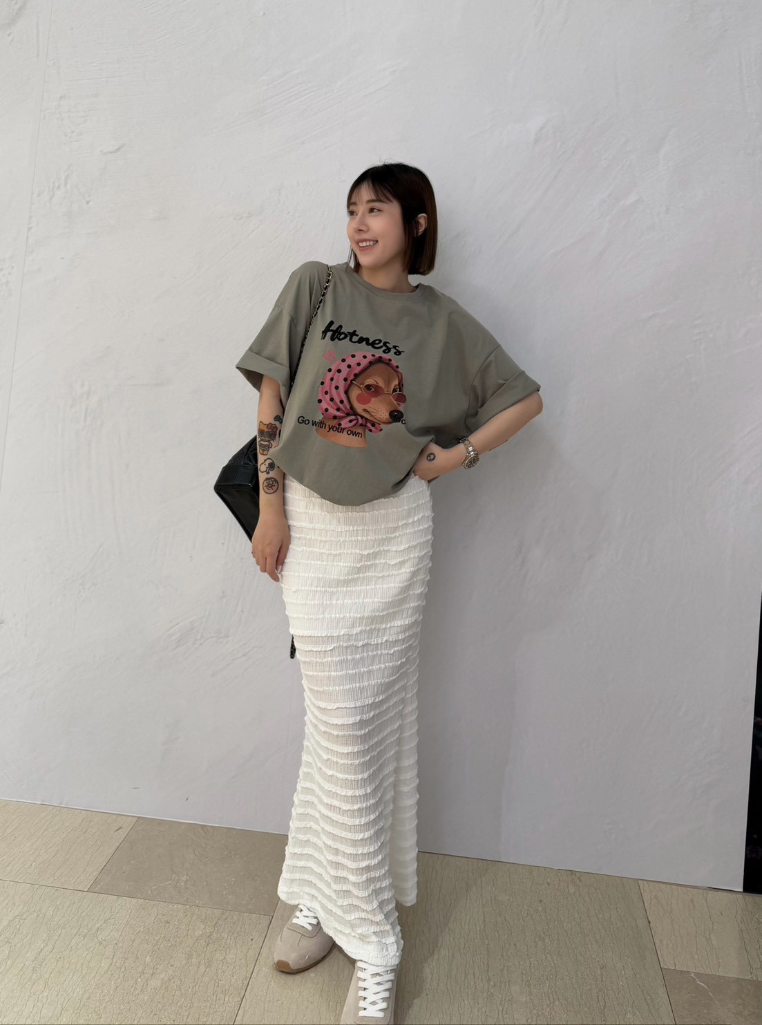 墨鏡狗狗大T+魚尾裙set:圖片 7