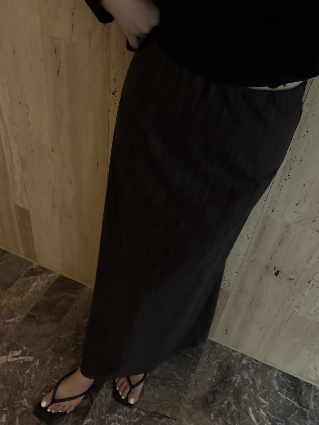 皮質紋理長裙:圖片 2